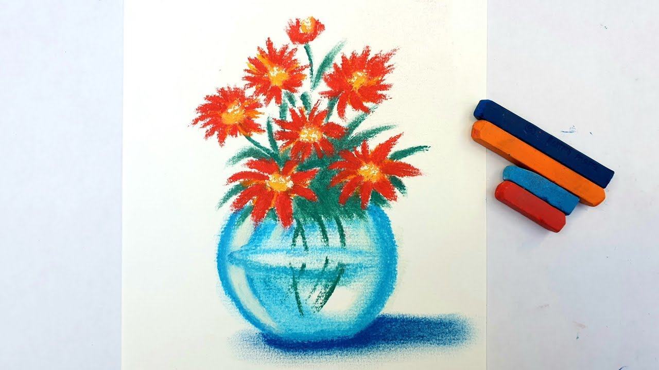 cách vẽ lọ hoa 10