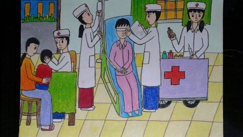 Vẽ ước mơ trở thành bác sĩ