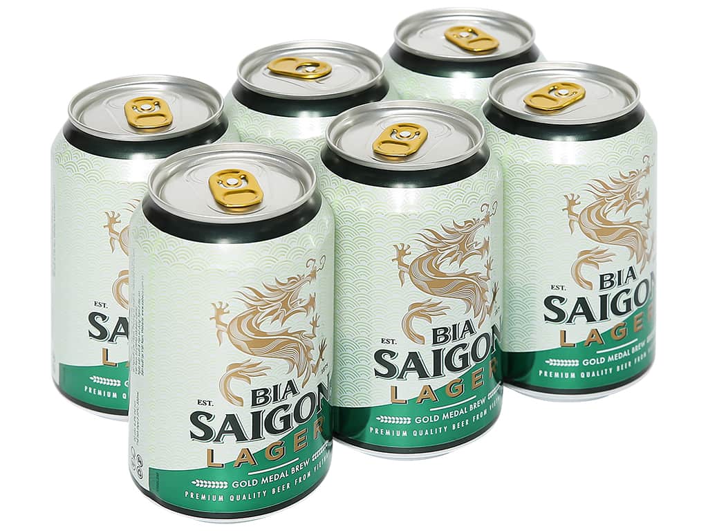 Thùng 6 lon Saigon Green Lager 330ml giá tốt tại Bách Hóa Xanh