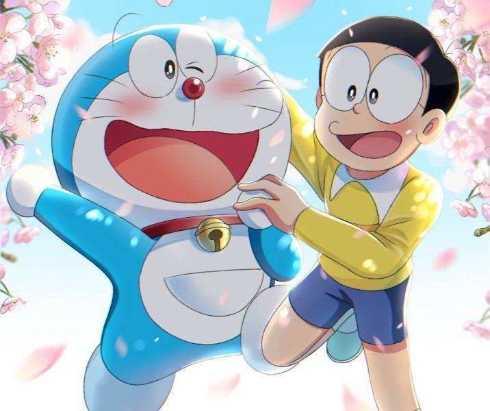 Avatar Doraemon và Nobita chơi hoa anh đào