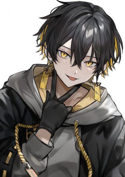 Anime nam mắt vàng avatar