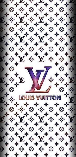 Giấy dán tường Louis Vuitton nền trắng