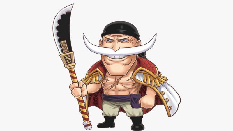 Hình nền chibi dễ thương của One Piece Râu Trắng