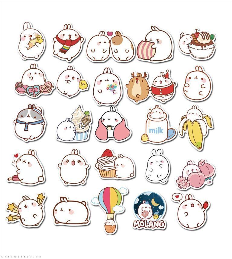 Hình Ảnh Sticker Cute, Dễ Thương, XƯƠNG XƯƠNG NHẮM