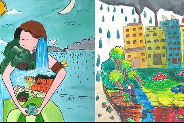 Vẽ trí tưởng tượng của trẻ em để bảo vệ môi trường