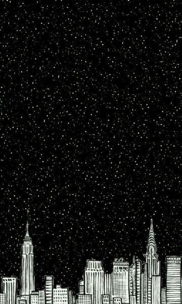 Hình nền đen thành phố về đêm