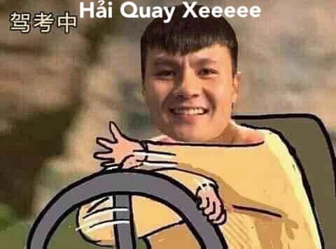 Hải quay xe meme