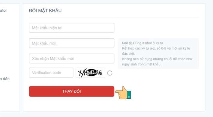 cách đổi mật khẩu garena 4