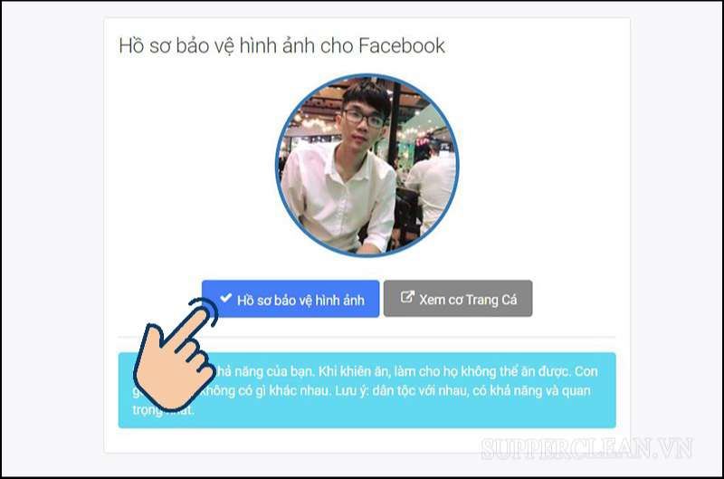 Nhấp vào hồ sơ bảo mật hình ảnh.  Trong thời gian này, hệ thống miễn dịch ngừng hoạt động