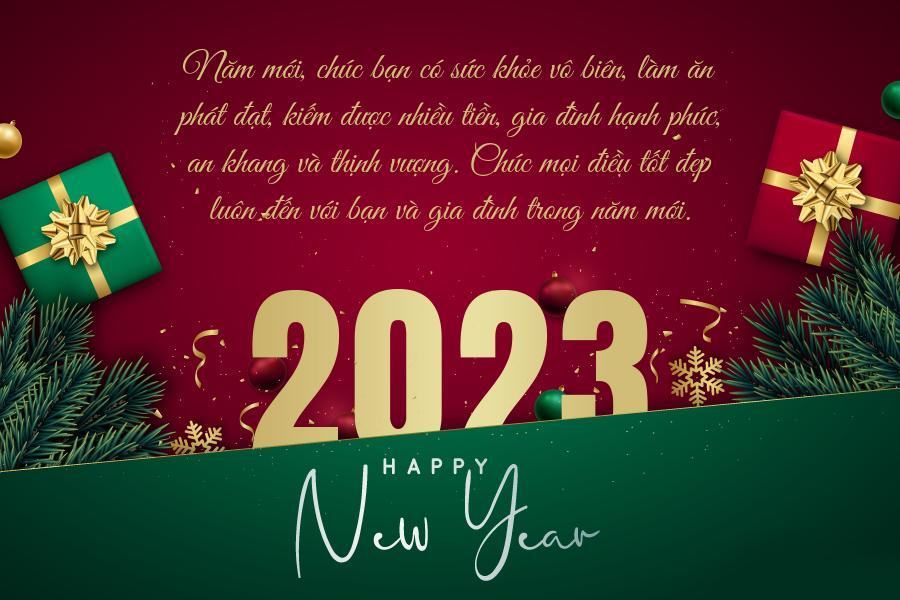 Chúc mừng năm mới và năm mới 2023