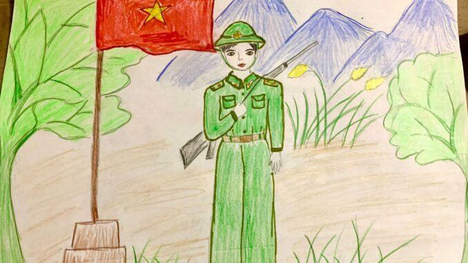Cách Vẽ Tranh Đề Tài Chú Bộ Đội Đẹp Ý Nghĩa Nhất - Trường Đh Đại Việt Sài  Gòn