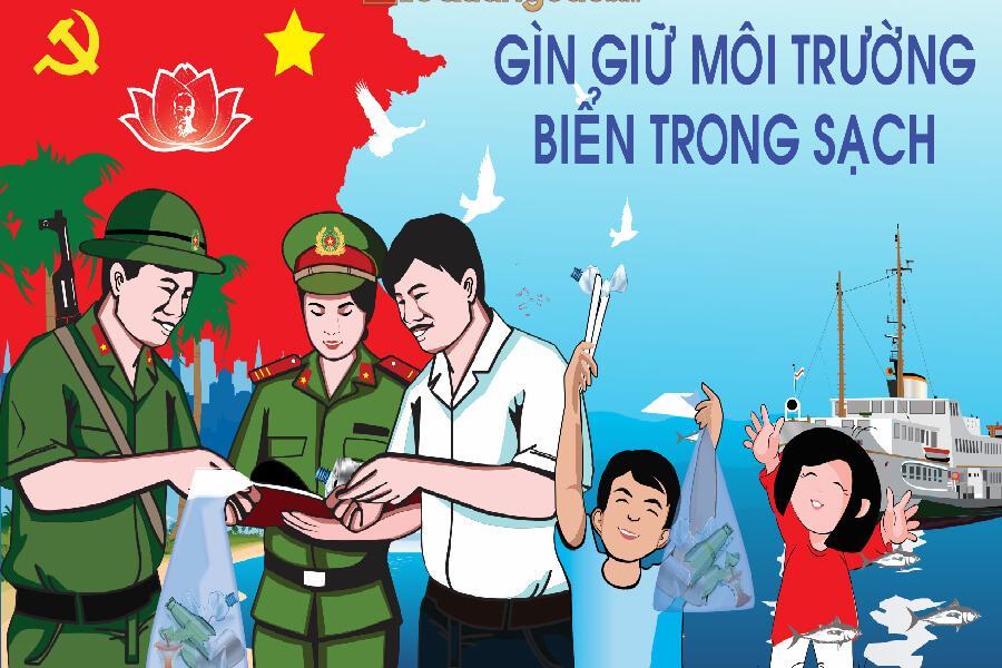 Nghệ thuật tuyên truyền bảo vệ môi trường.