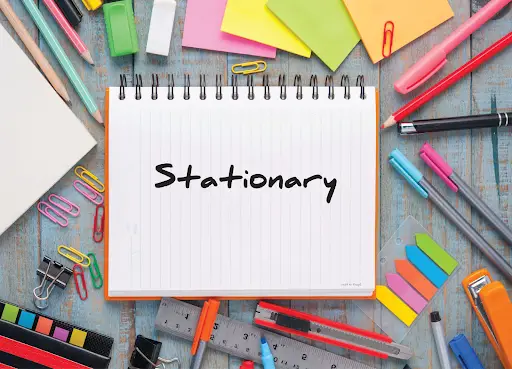 Phân biệt stationary và stationery – Cách dùng trong tiếng Anh tránh nhầm lẫn