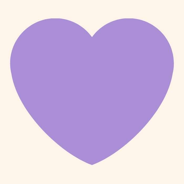 Ý nghĩa trái tim màu tím