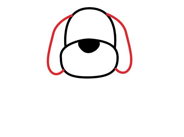 vẽ 4 con chó đơn giản