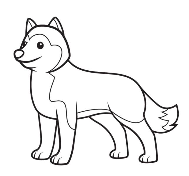 vẽ đơn giản 23 con chó