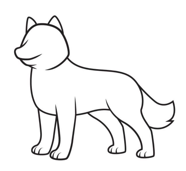 vẽ đơn giản 21 con chó