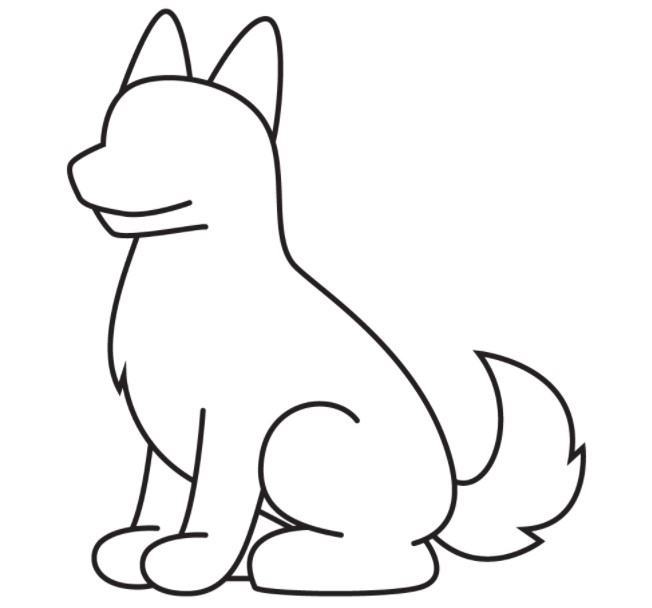 vẽ đơn giản 31 con chó
