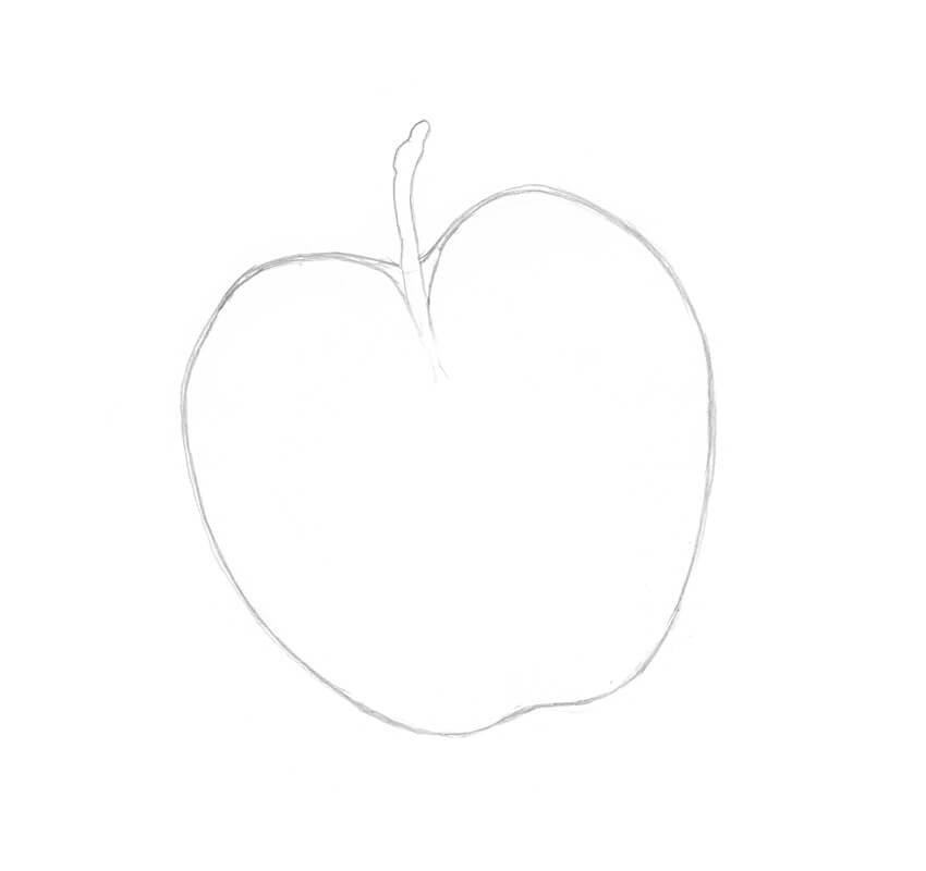 cách vẽ 24. quả táo