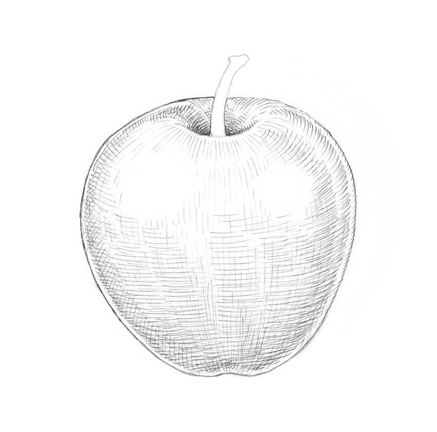 cách vẽ quả táo 20.