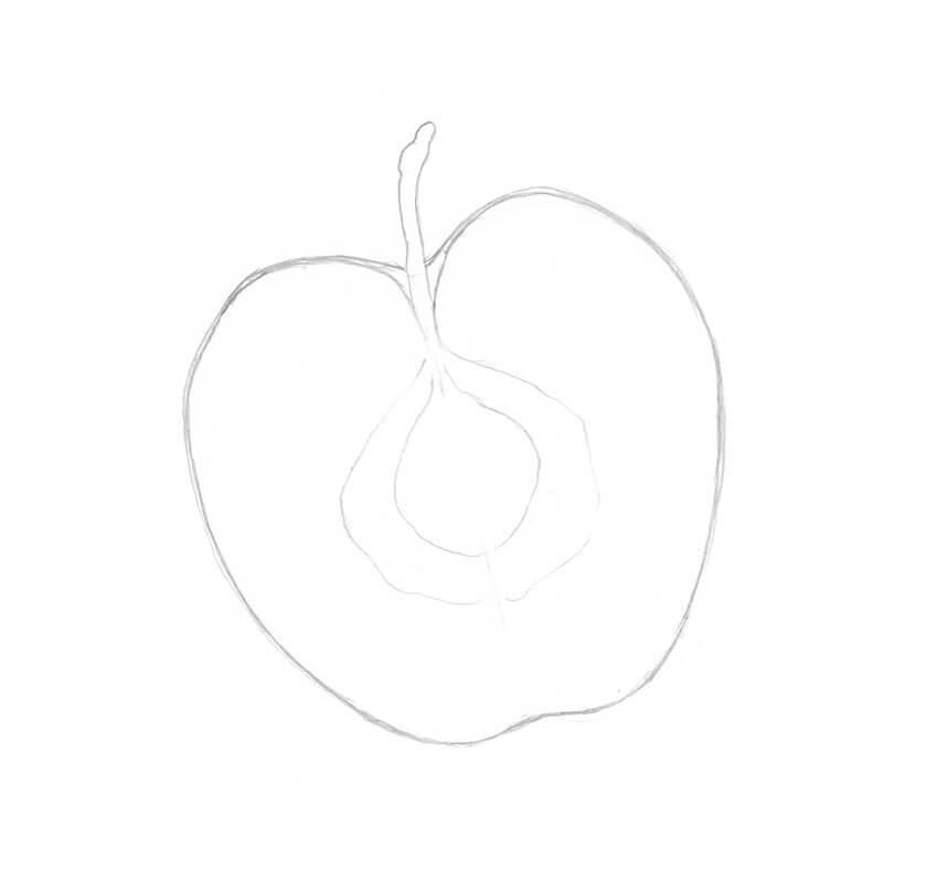 cách vẽ quả táo 25.