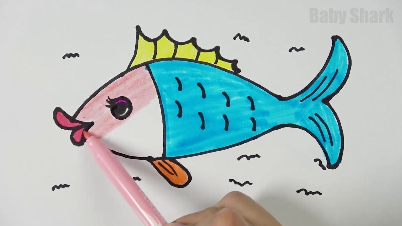 vẽ 24 con cá