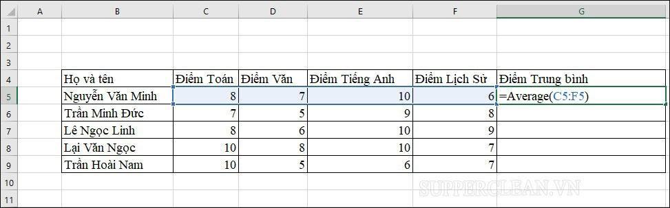 công thức tính gần đúng trong excel