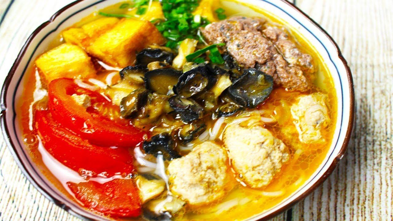 cách nấu bún riêu 9