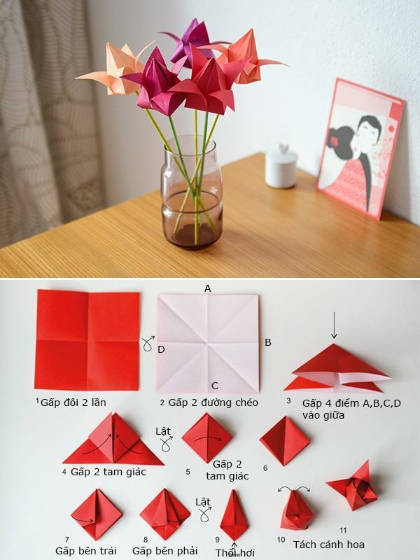 cách gấp giấy origami 4