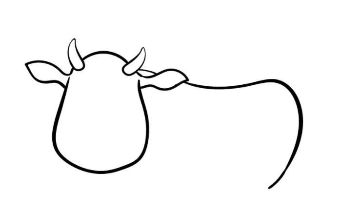 vẽ 5 con bò