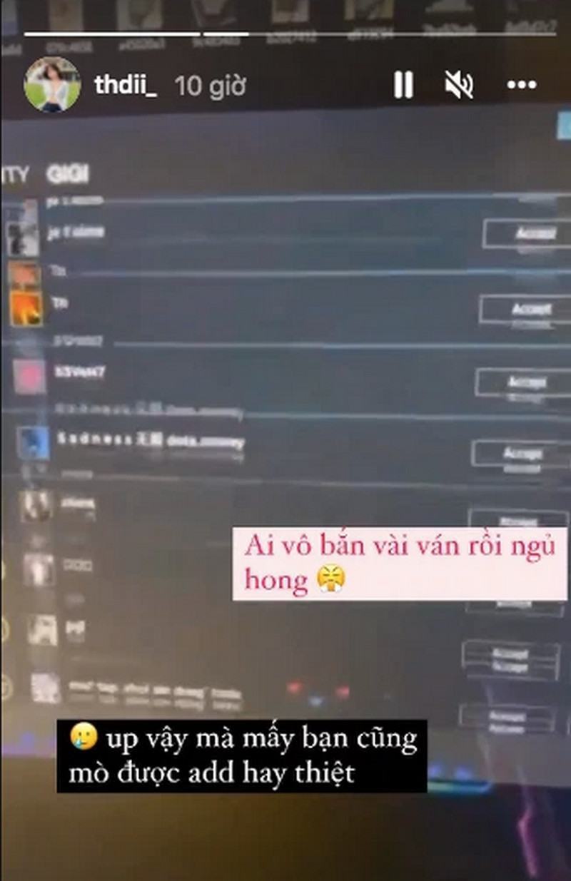 Hot girl Trần Minh Thiên Di tiết lộ biết chơi game, được người chơi hỏi ngay