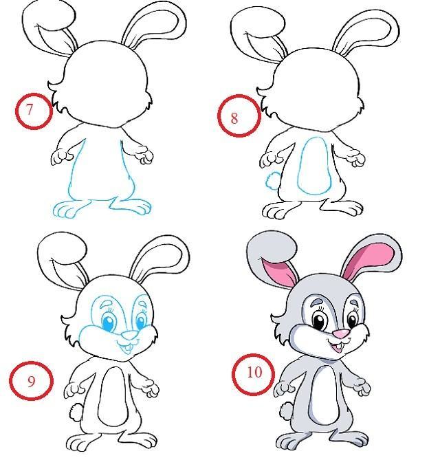 vẽ con thỏ 3