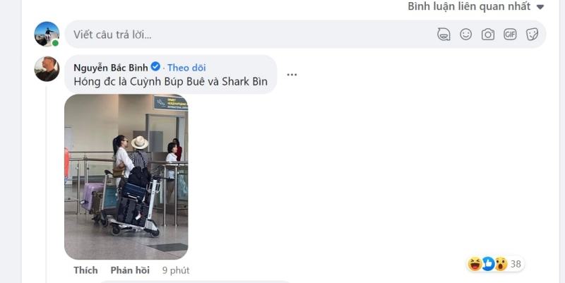 Chắc hẳn Quỳnh búp bê và Shark Bình đang hẹn hò ở sân bay?