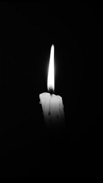 sad image of losing dear white candle