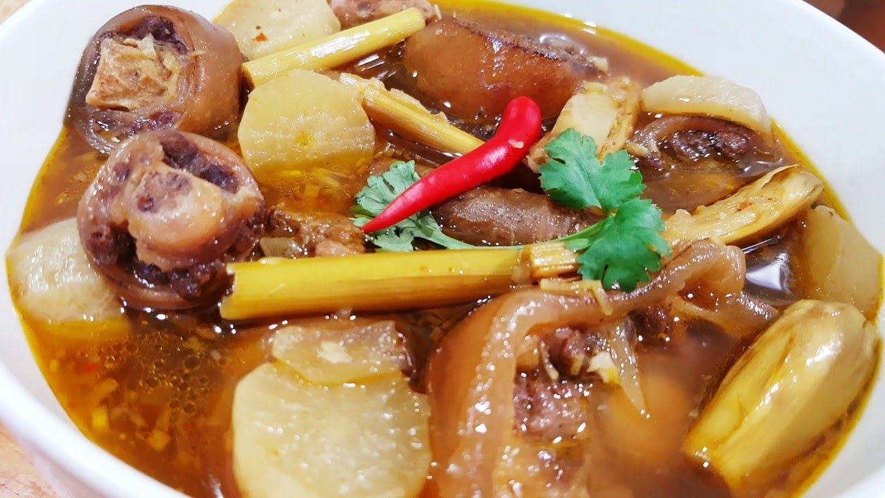 cách làm đuôi bò kho sả