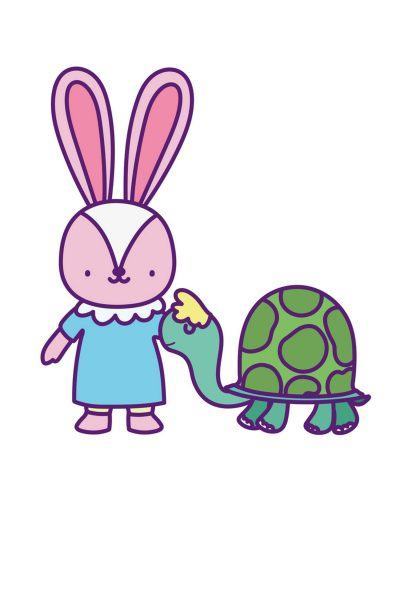 Hình ảnh ngộ nghĩnh về rùa và thỏ