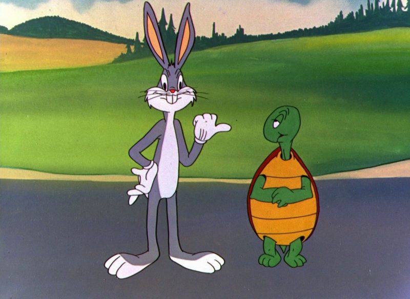 Hình ảnh hoạt hình cũ với thỏ