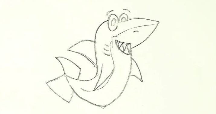 vẽ cá mập 6