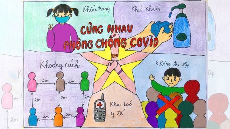 Hãy vẽ covid 19 cùng nhau để chống lại dịch bệnh này