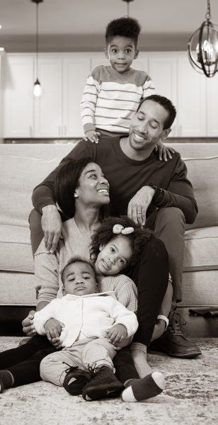 Một bức ảnh gia đình đen trắng