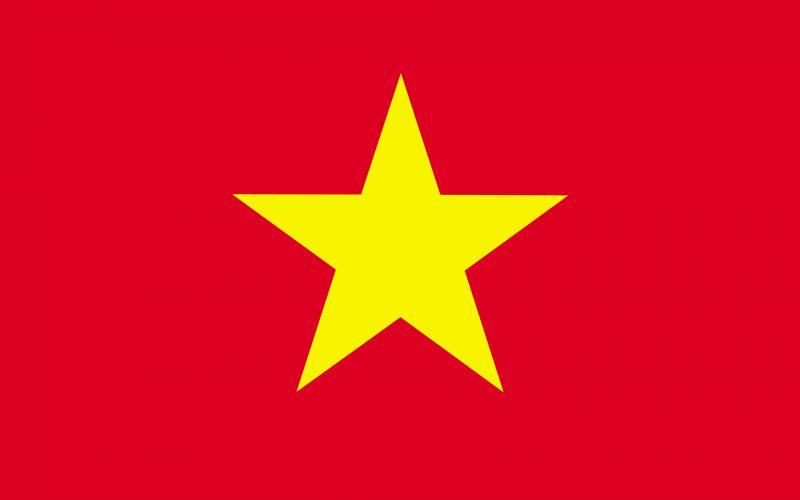 Hình ảnh cờ đỏ sao vàng trên màn hình máy tính