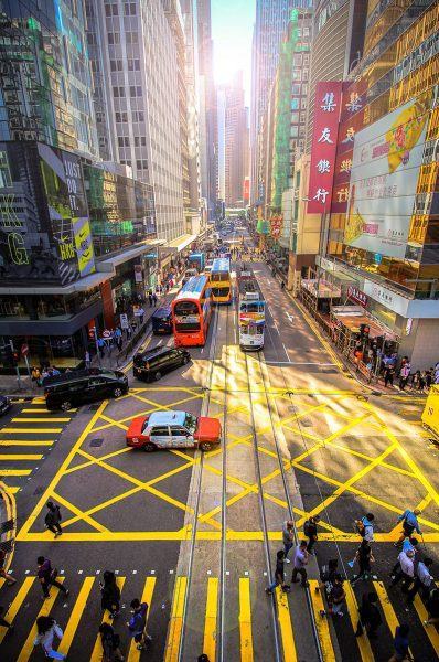 Một hình ảnh của Hồng Kông và giao thông