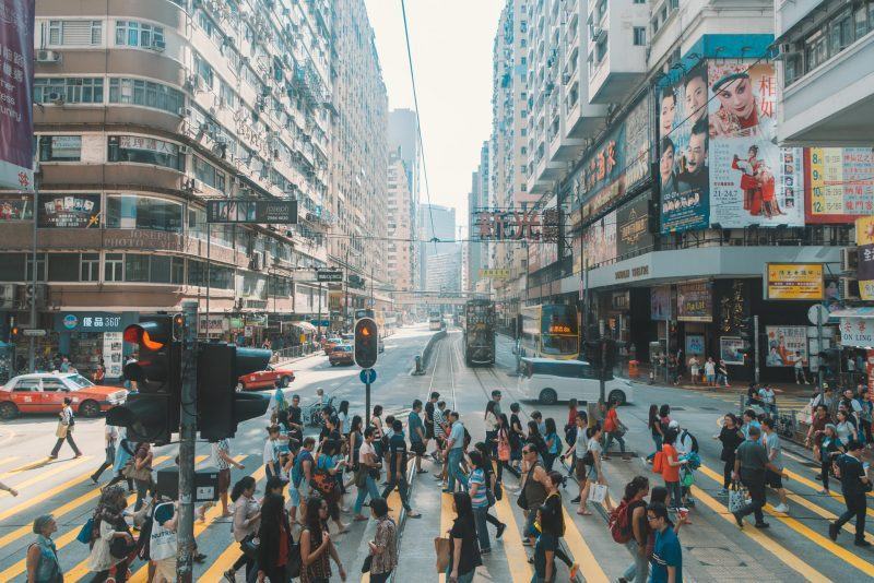 Hình ảnh Hong Kong vào một ngày bận rộn