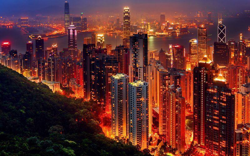 Quang cảnh HongKong về đêm rất đẹp