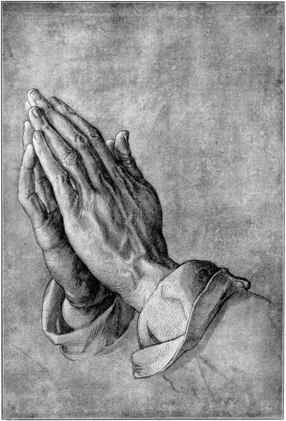 hình ảnh cầu nguyện vẽ tay