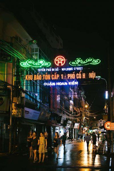 Hình ảnh Hà Nội về đêm phố đi bộ phố cổ