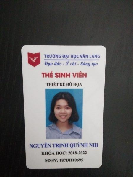 Mẫu thẻ sinh viên Trường Đại học Văn Lang