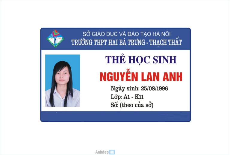 Mẫu Thẻ Học Sinh Đẹp Bất Chấp Dành Cho Mọi Cấp Trường