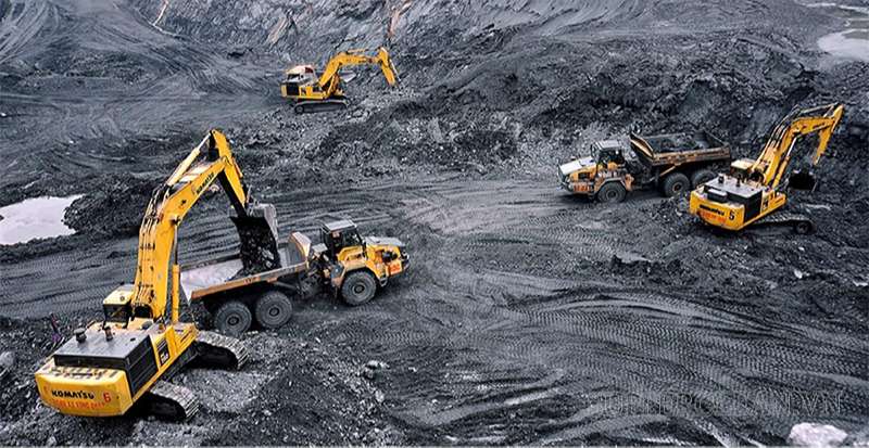 Quy trình khai thác tại một mỏ than ở Quảng Ninh