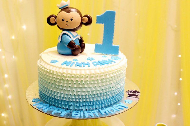 Bánh sinh nhật chú khỉ ngộ nghĩnh